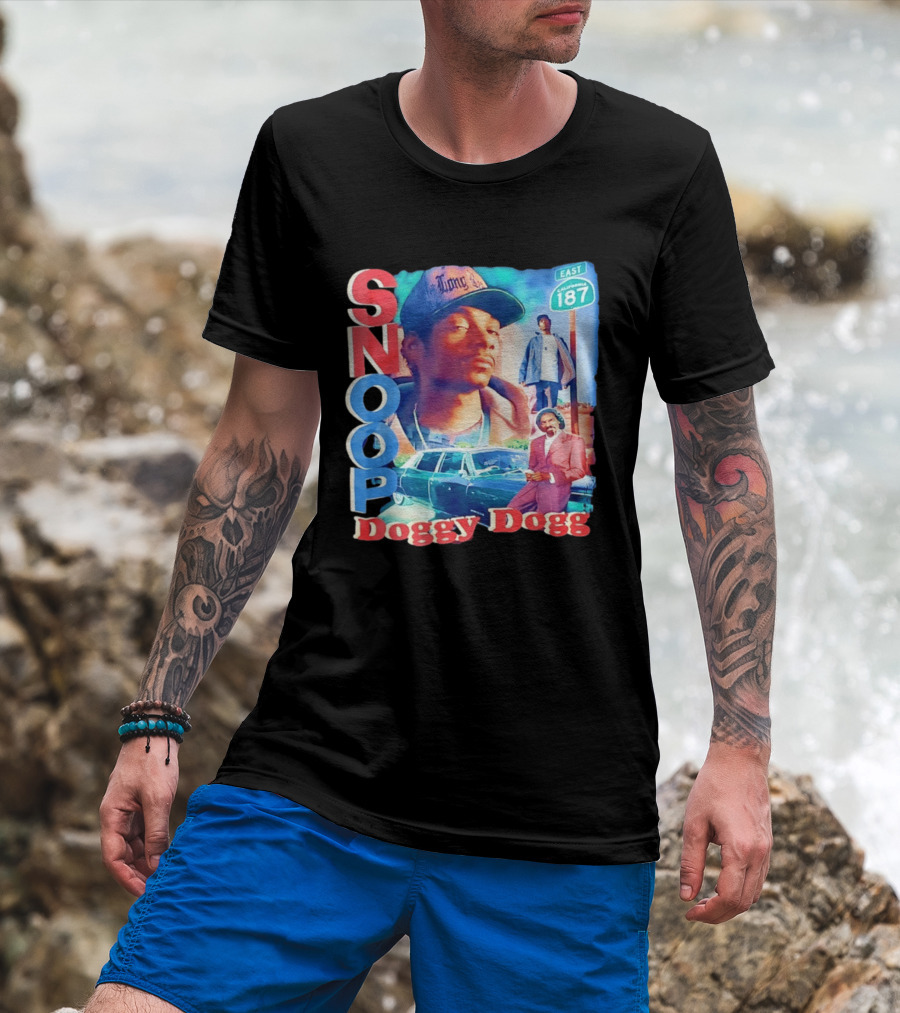 Snoop Doggy Dogg East California 187 Vintage Style Urban Fashion T-Shirt