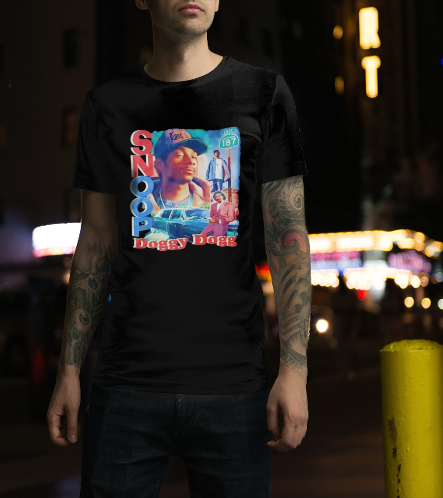 Snoop Doggy Dogg East California 187 Vintage Style Urban Fashion T-Shirt