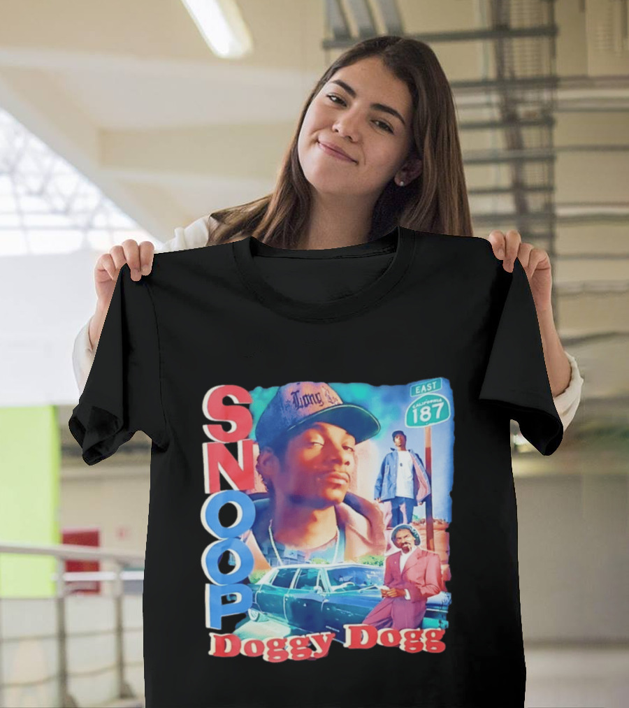 Snoop Doggy Dogg East California 187 Vintage Style Urban Fashion T-Shirt