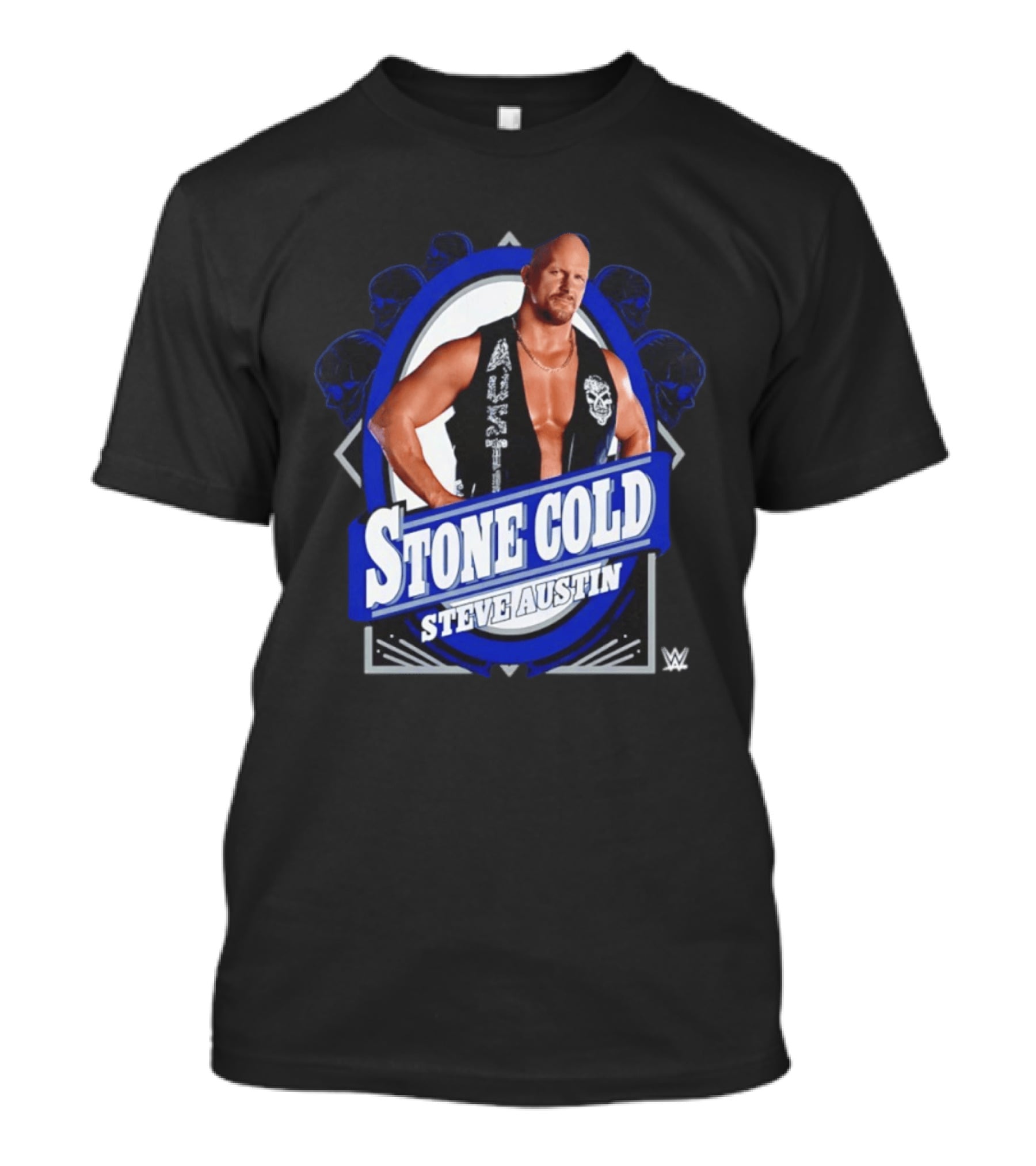 Stone Cold Steve Austin WWE 2026 Iconic Vest Skull T-Shirt