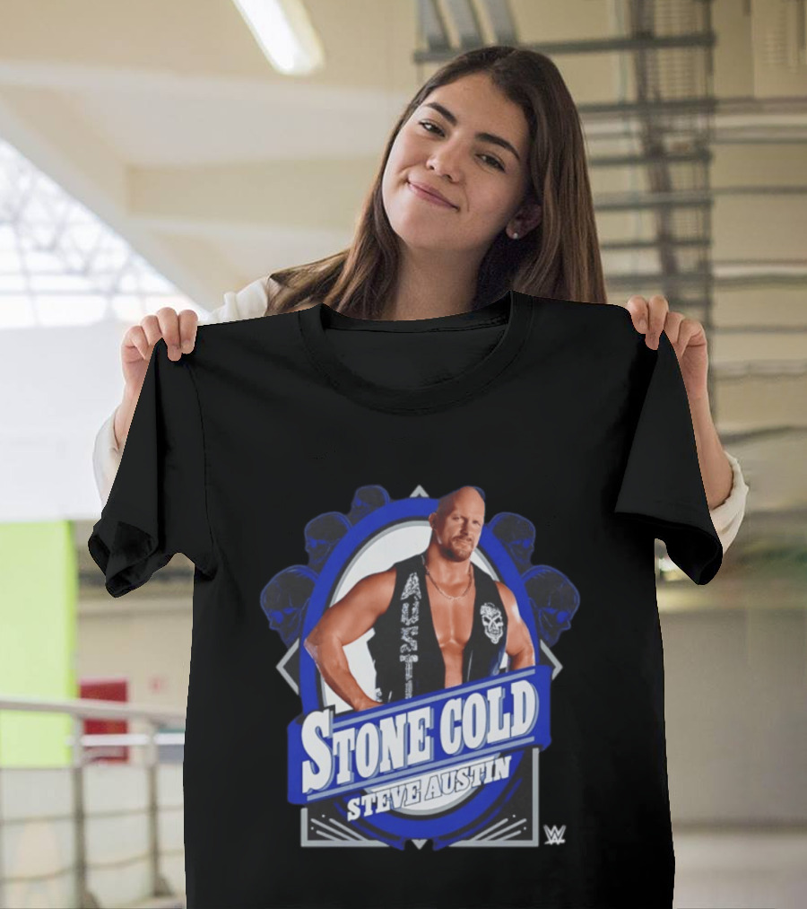 Stone Cold Steve Austin WWE 2026 Iconic Vest Skull T-Shirt