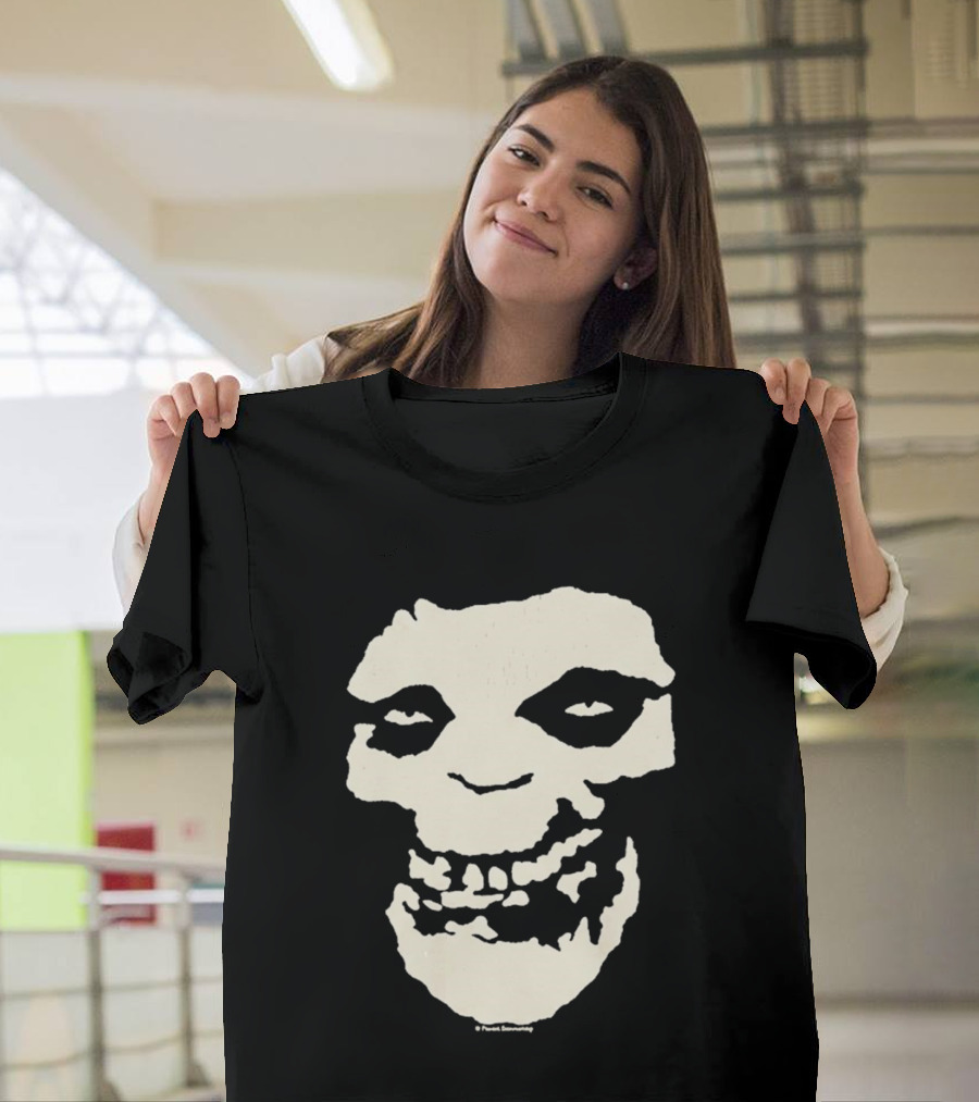 SUGA BTS Crimson Ghost Skull Misfits Collaboration T-Shirt