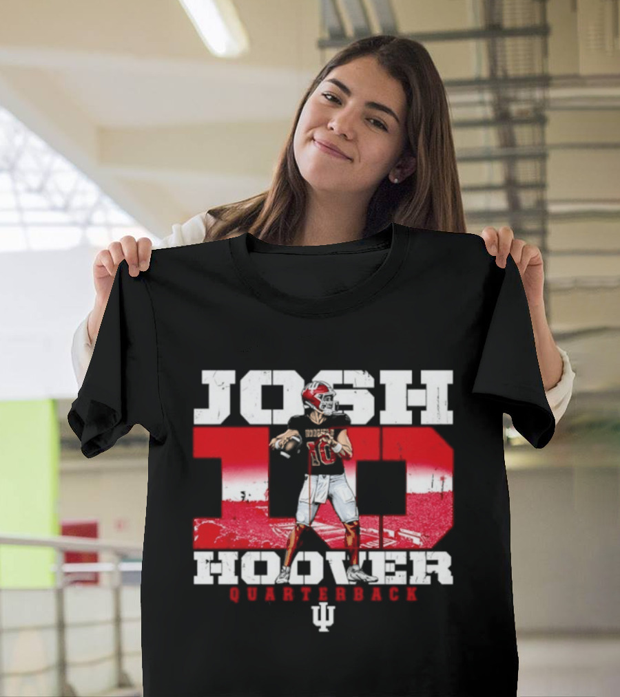 Josh Hoover 10 Indiana Hoosiers Quarterback NCAA T-Shirt