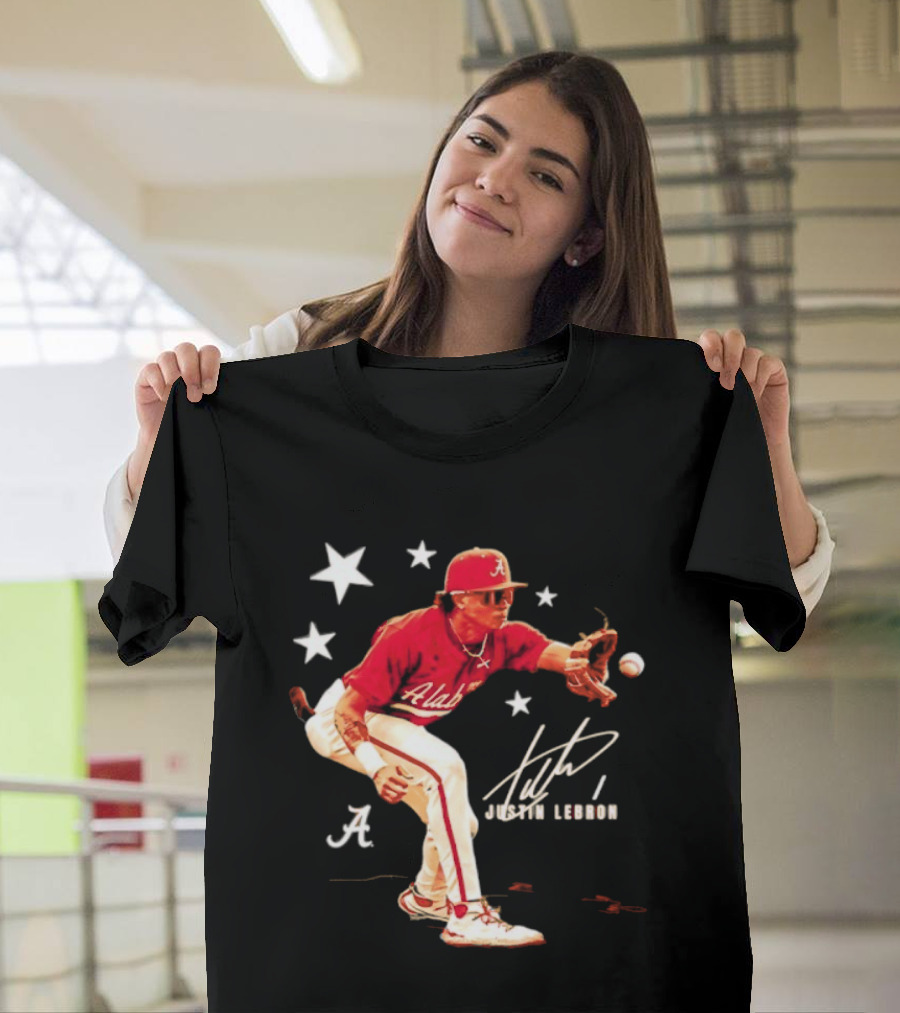 Alabama Crimson Tide NCAA Baseball Justin Lebron Signature T-Shirt