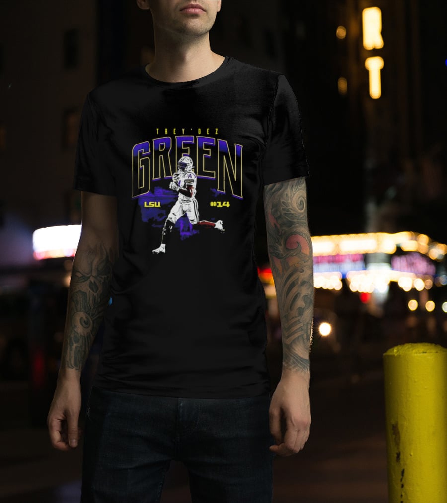 Trey'Dez Green 14 LSU Tigers Football LSU #34 T-Shirt