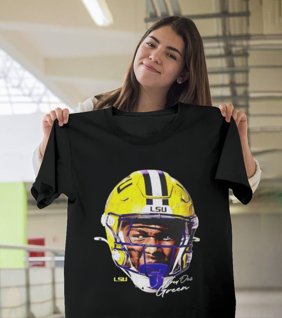 Trey'Dez Green LSU Tigers Football Helmet NCAA Sports T-Shirt