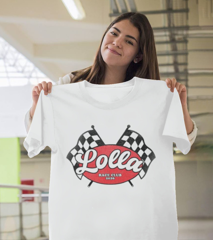 Lolla Racer Checkered Flags Tank T-Shirt