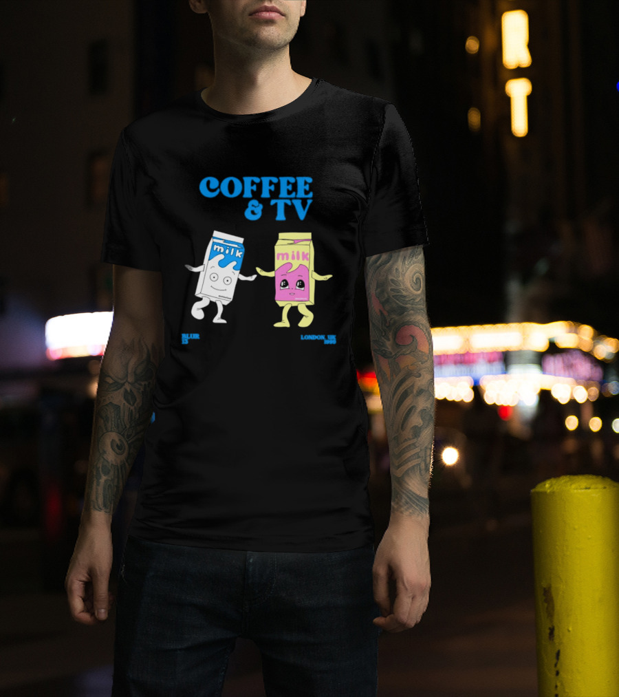 Blur Coffee & TV Milk Cartons 13 London UK 1999 Britpop T-Shirt