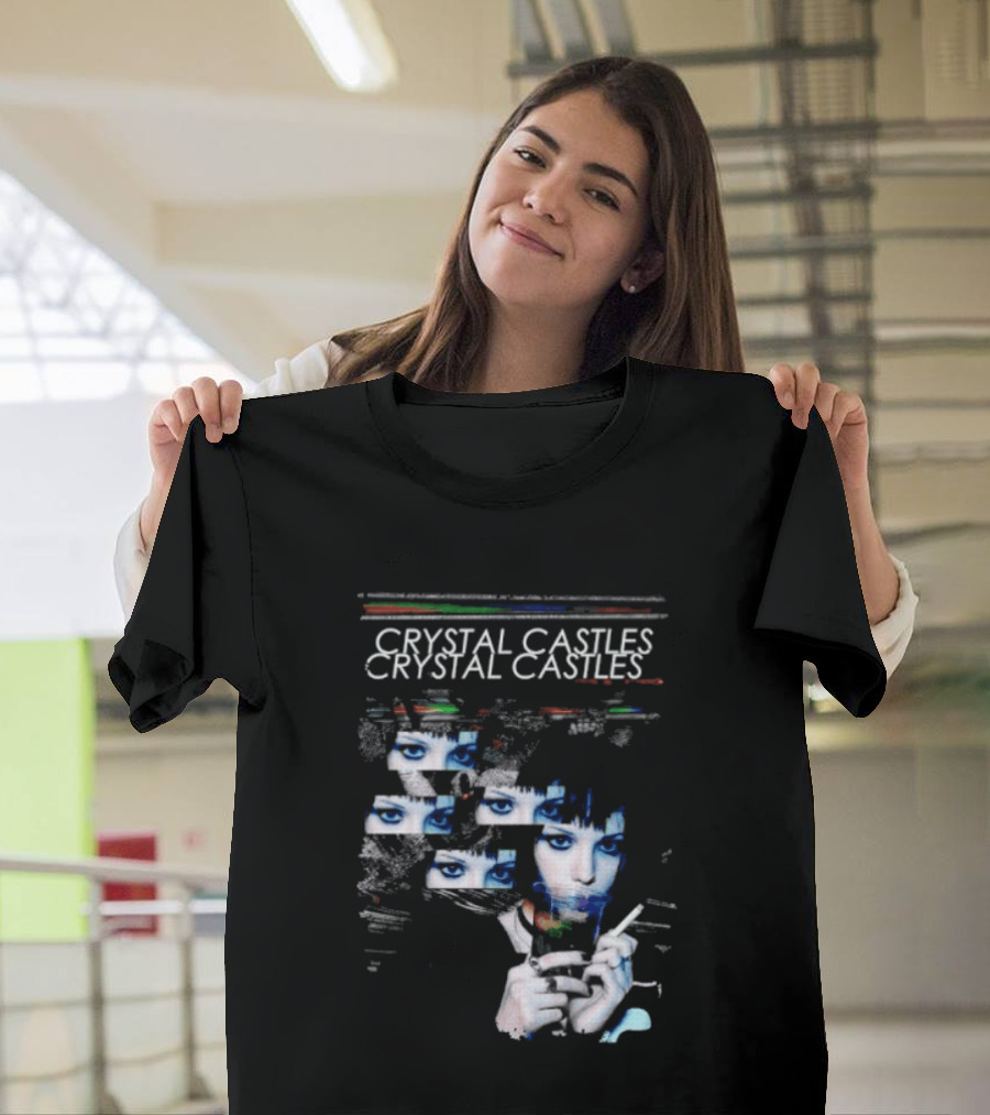 Crystal Castles Alice Glass Glitch T-Shirt