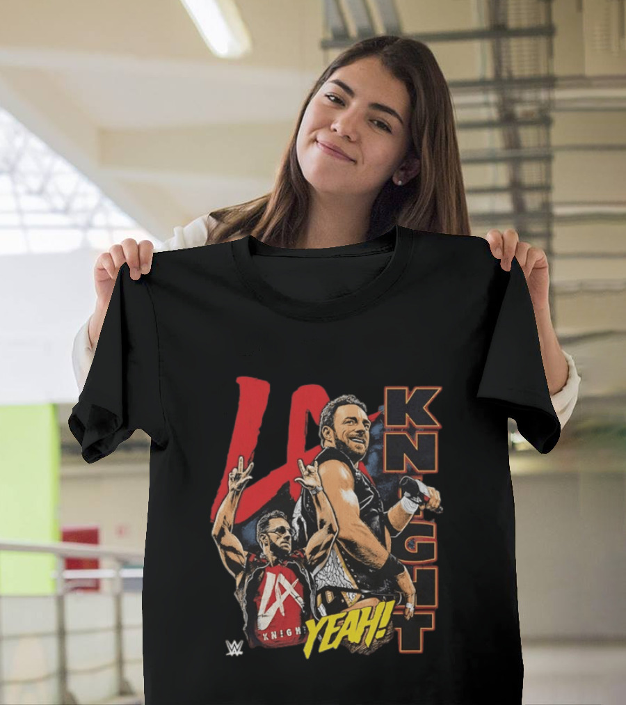 LA Knight WWE Yeah Vertical Name 2026 T-Shirt