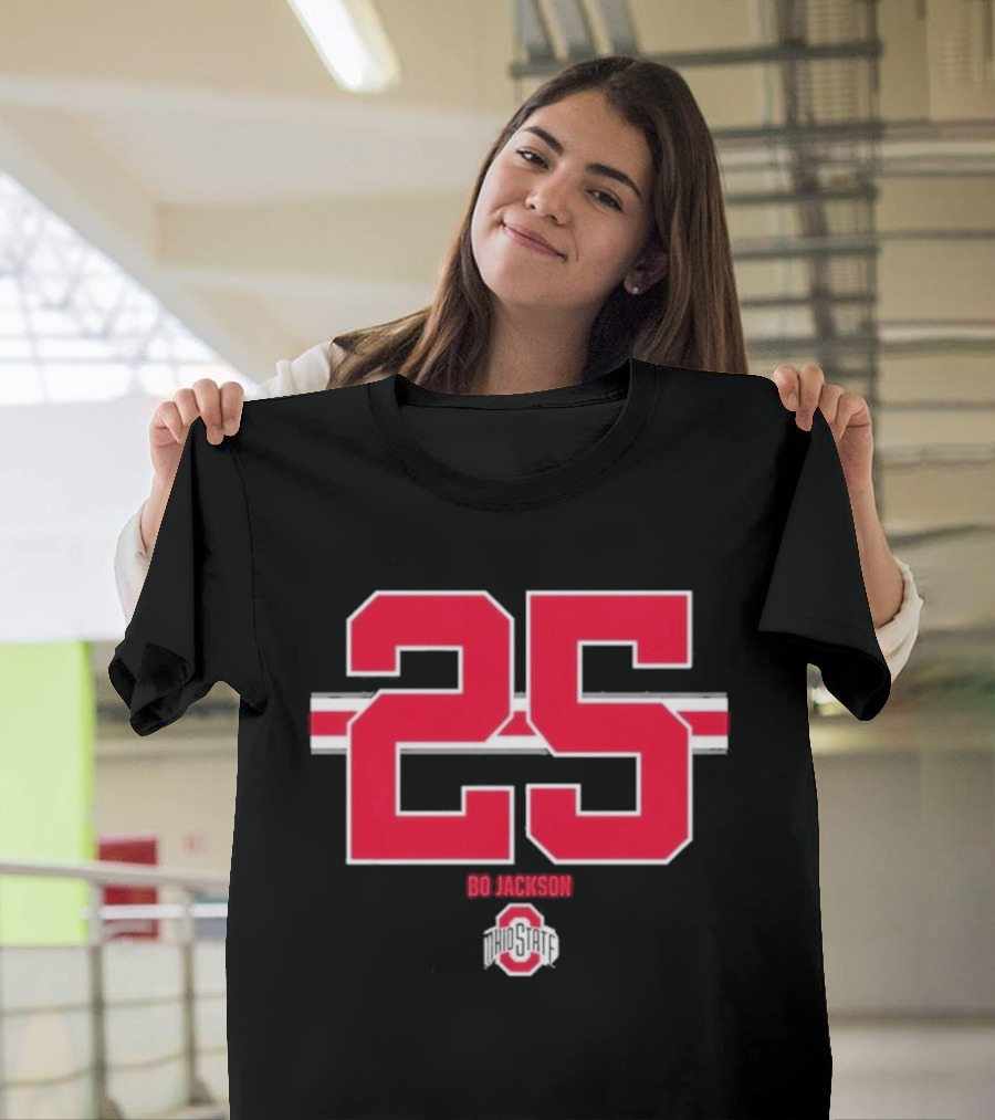 Ohio State Buckeyes Bo Jackson 25 Jersey T-Shirt