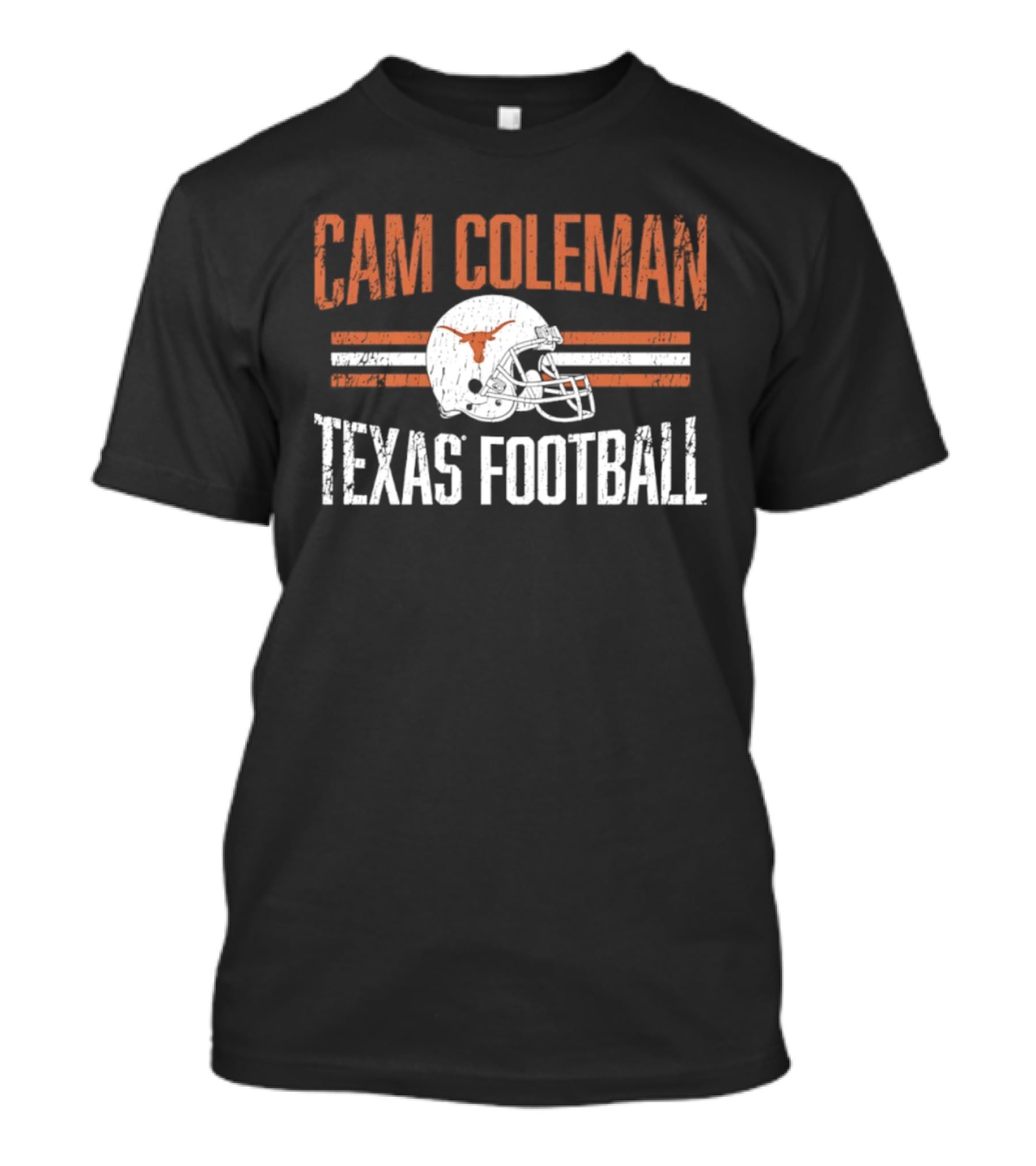 Cam Coleman Texas Longhorns NCAA Football Helmet Hero Texas Football T-Shirt