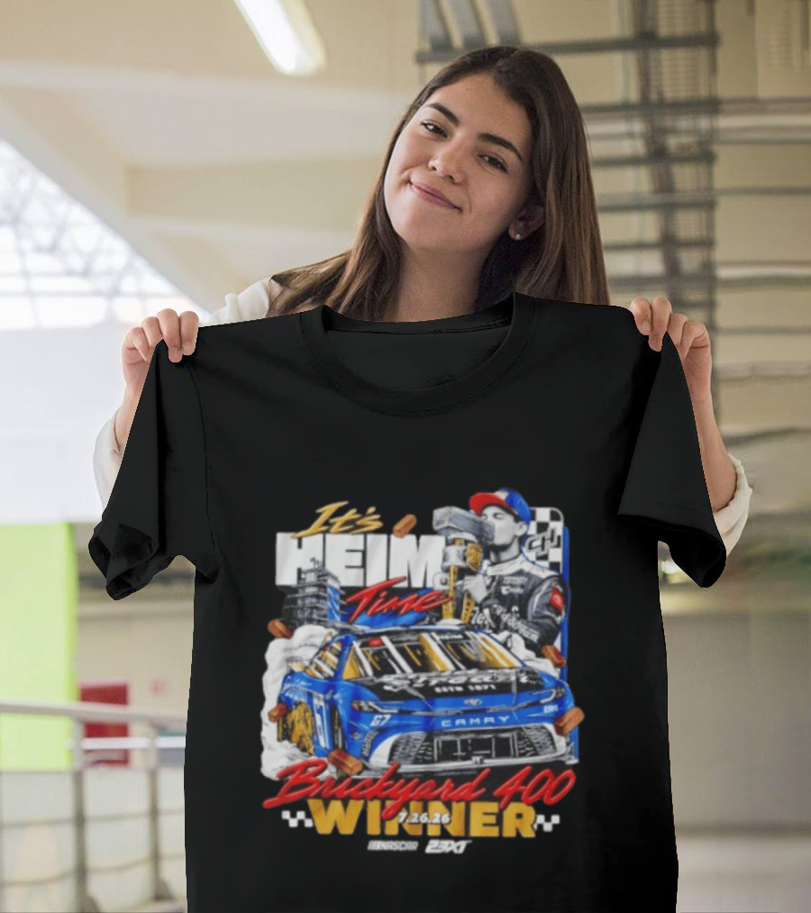 Heim Time Corey Heim 23XI Racing Brickyard 400 Winner 2026 T-Shirt