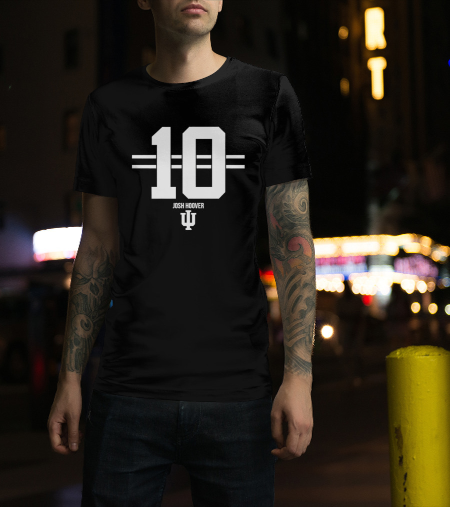 Josh Hoover 10 Indiana Hoosiers NCAA Football IU T-Shirt