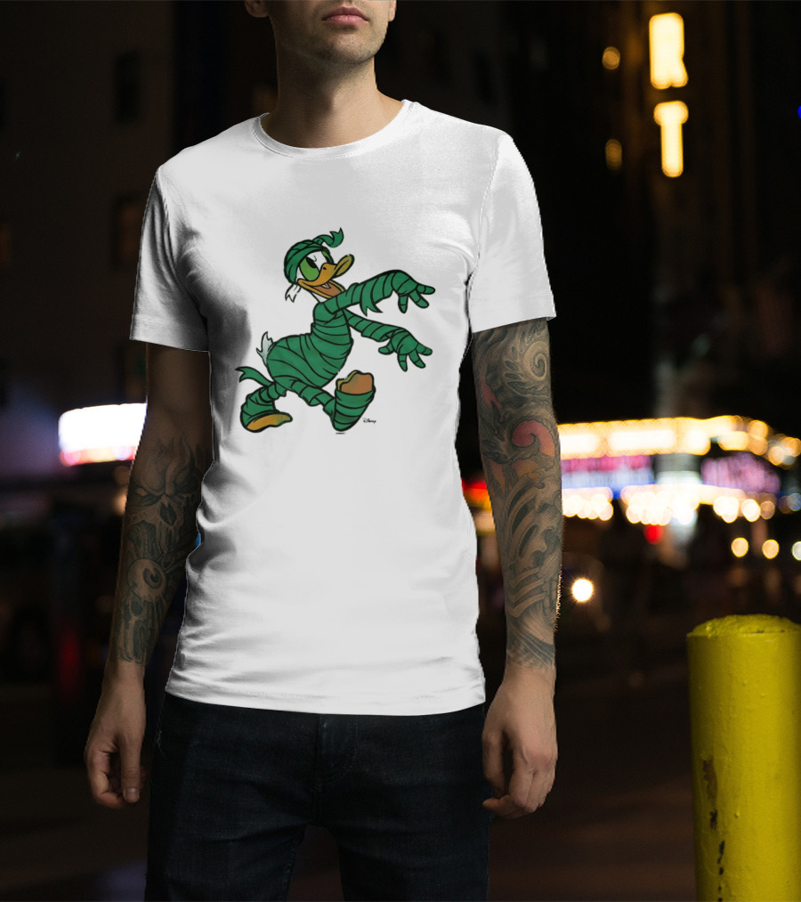 Donald Duck Mummy Costume Halloween Fun T-Shirt
