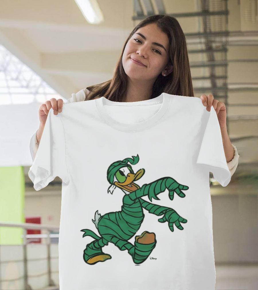 Donald Duck Mummy Costume Halloween Fun T-Shirt