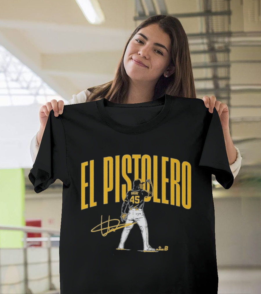 El Pistolero Abner Uribe 45 Signature Baseball Player T-Shirt