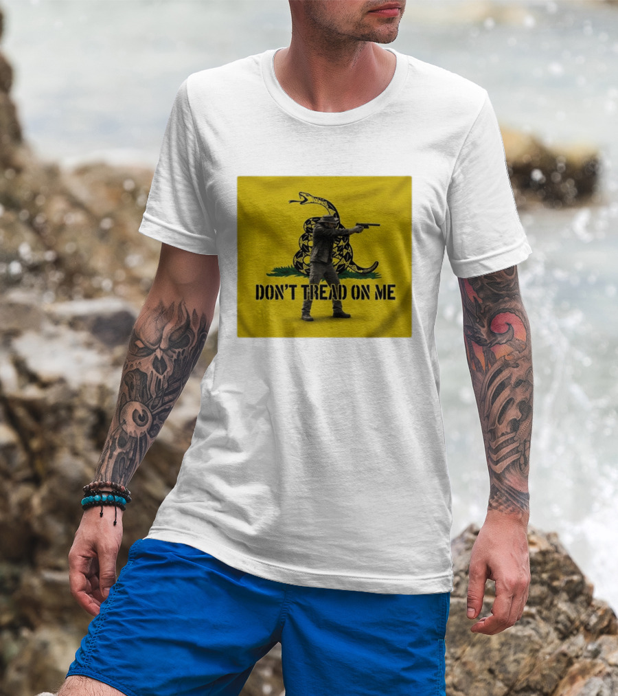 Jordan Salinas Don't Tread On Me Gadsden Flag Cowboy Gun T-Shirt
