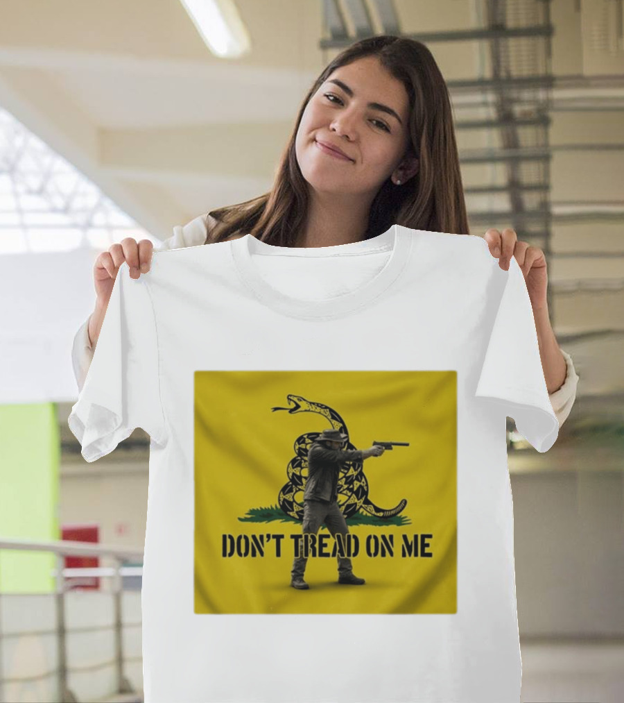 Jordan Salinas Don't Tread On Me Gadsden Flag Cowboy Gun T-Shirt