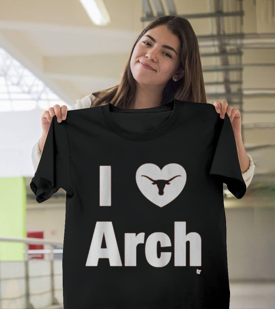 Texas Longhorns I Heart Arch Manning Football T-Shirt