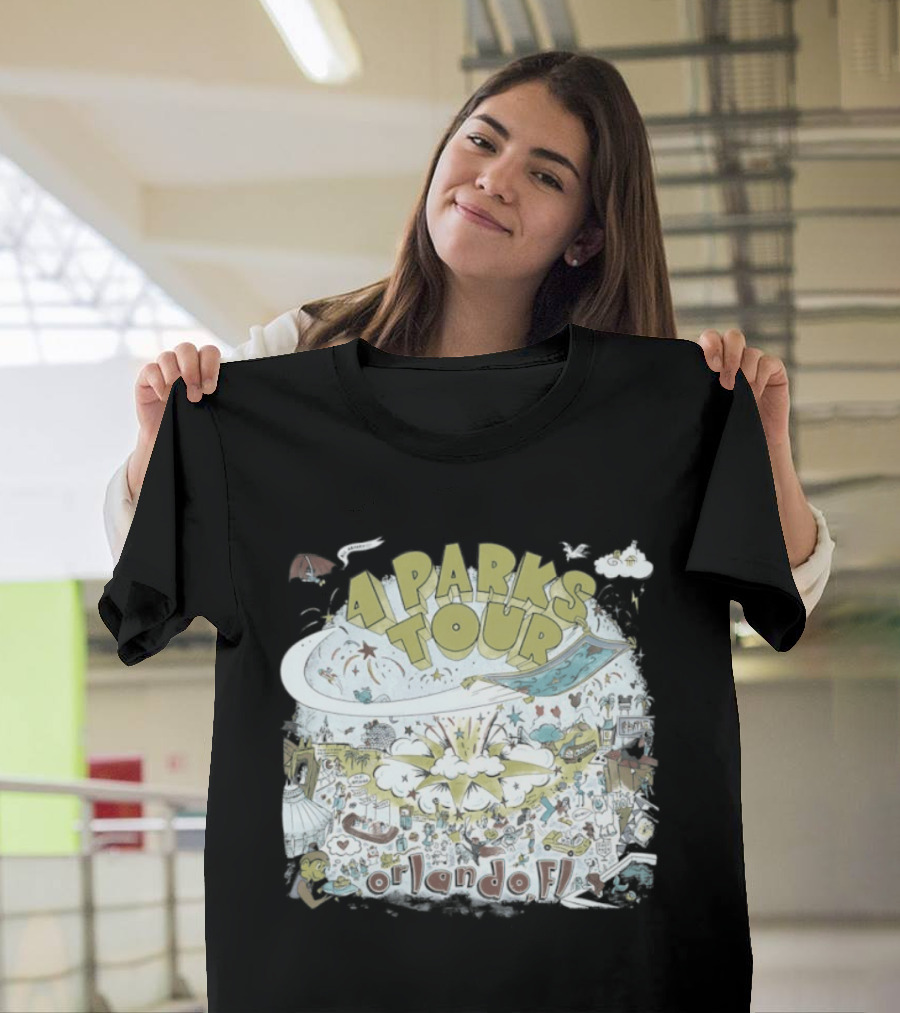 Dookie 4 Parks Tour Orlando FL Colorful Adventure T-Shirt
