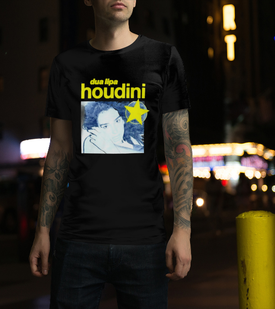Dua Lipa Houdini Pop Music Radical Optimism Yellow Star T-Shirt