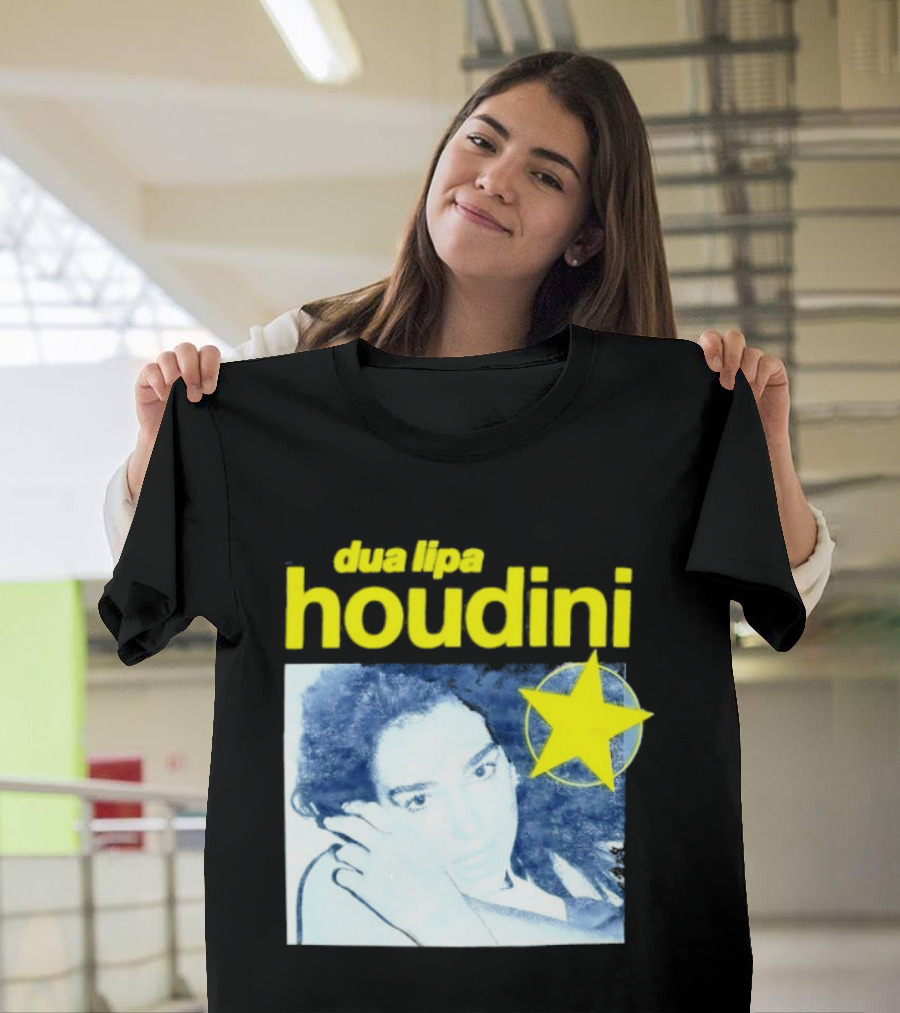 Dua Lipa Houdini Pop Music Radical Optimism Yellow Star T-Shirt