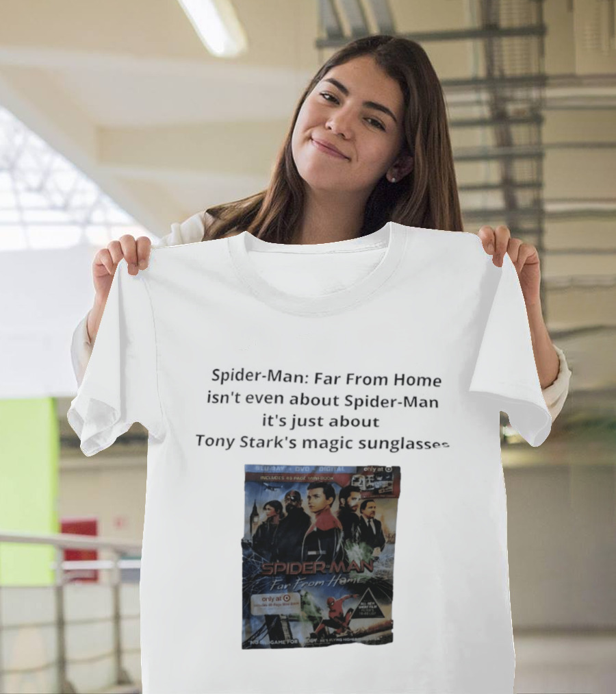 Spider Man Far From Home Magic Sunglasses Includes 48 Page Mini Book T-Shirt