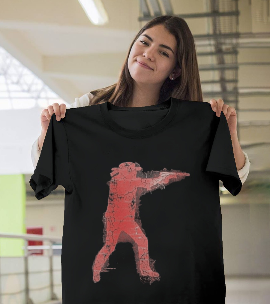 Jordan Salinas Idaho Twin Falls Hero Red Cracked Shooter T-Shirt