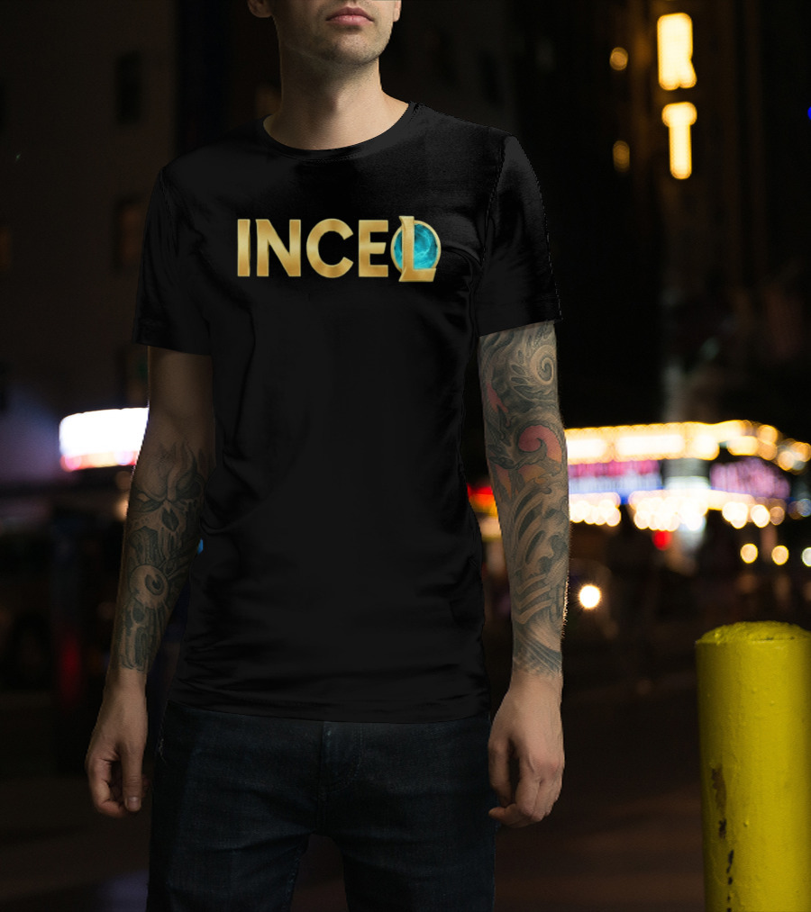 League Of Legends Incel Text With Blue Sphere Element T-Shirt