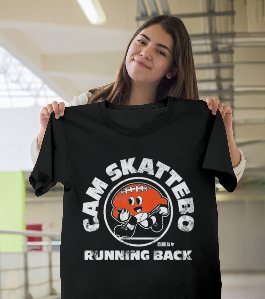 Cam Skattebo Running Back Football Buddies Retro Cartoon Fun T-Shirt