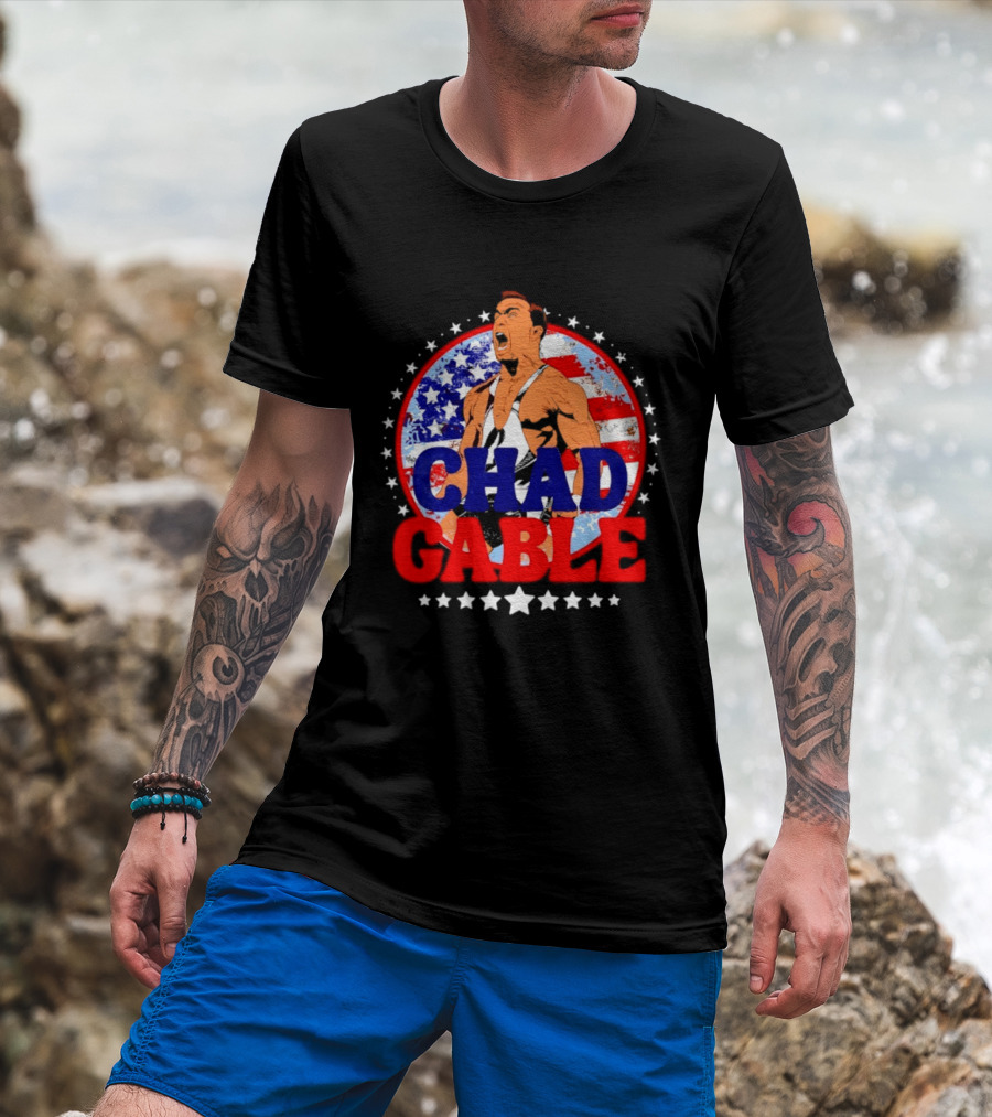 Chad Gable WWE Wrestling American Flag T-Shirt