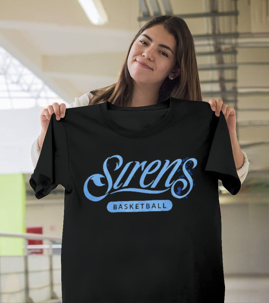 Cleveland Sirens WNBA Wild Collective Basketball Siren Blue Multi T-Shirt