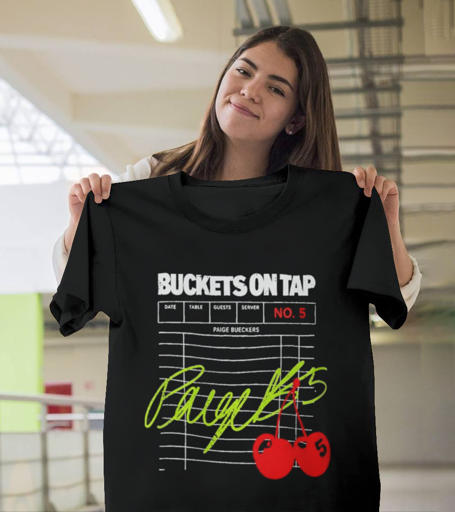 Buckets On Tap Paige Bueckers No. 5 T-Shirt