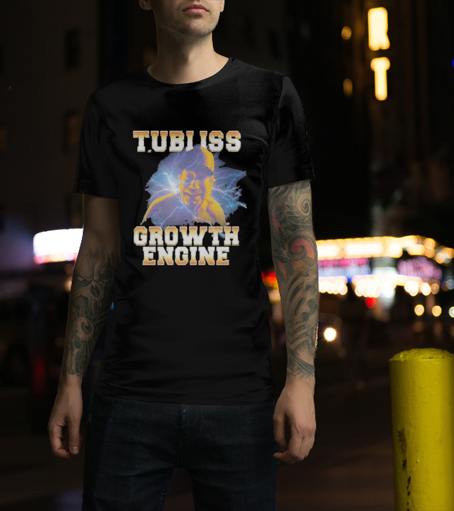 Tubi Iss Growth Engine Electric Blue Lightning T-Shirt