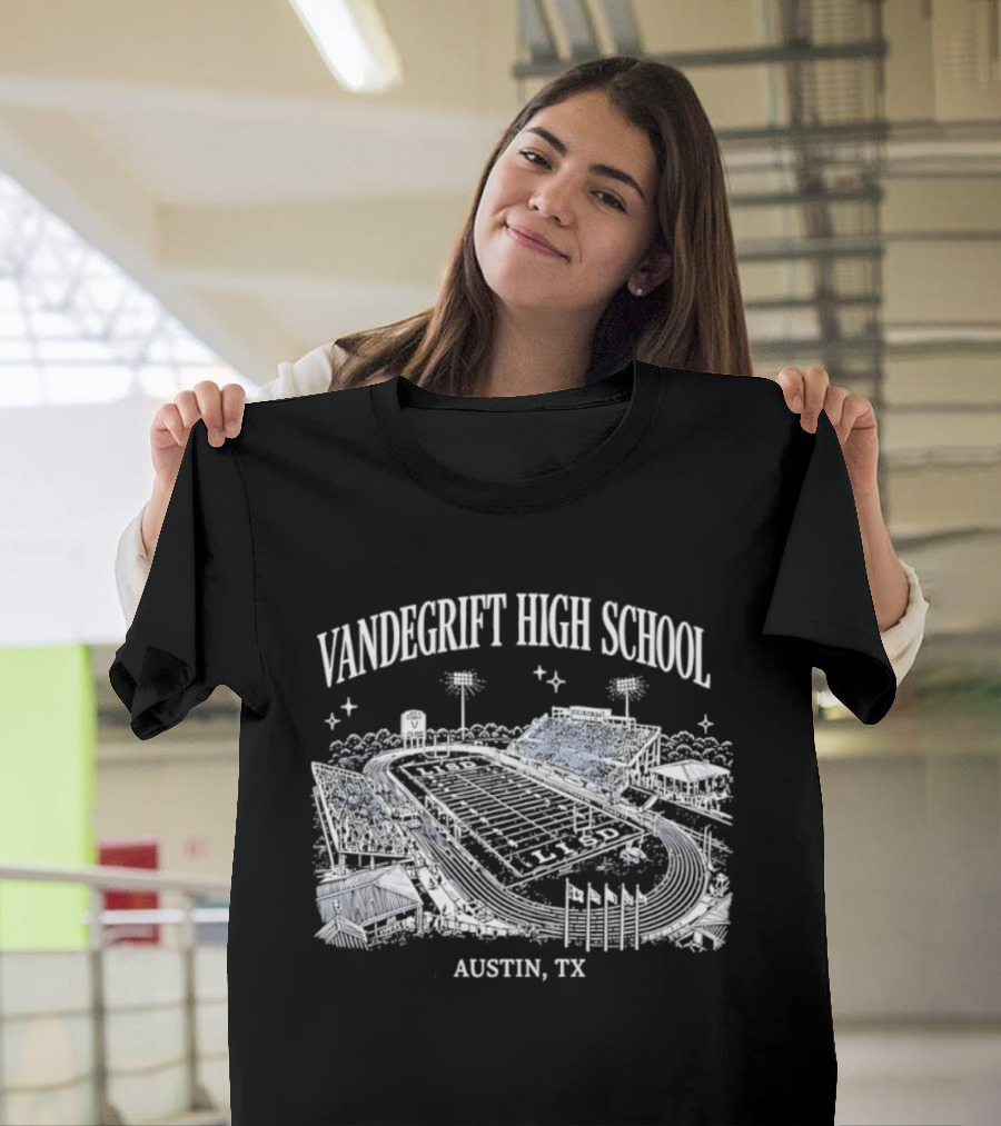 Vandegrift High School Stadium Austin TX Venue Landscape T-Shirt