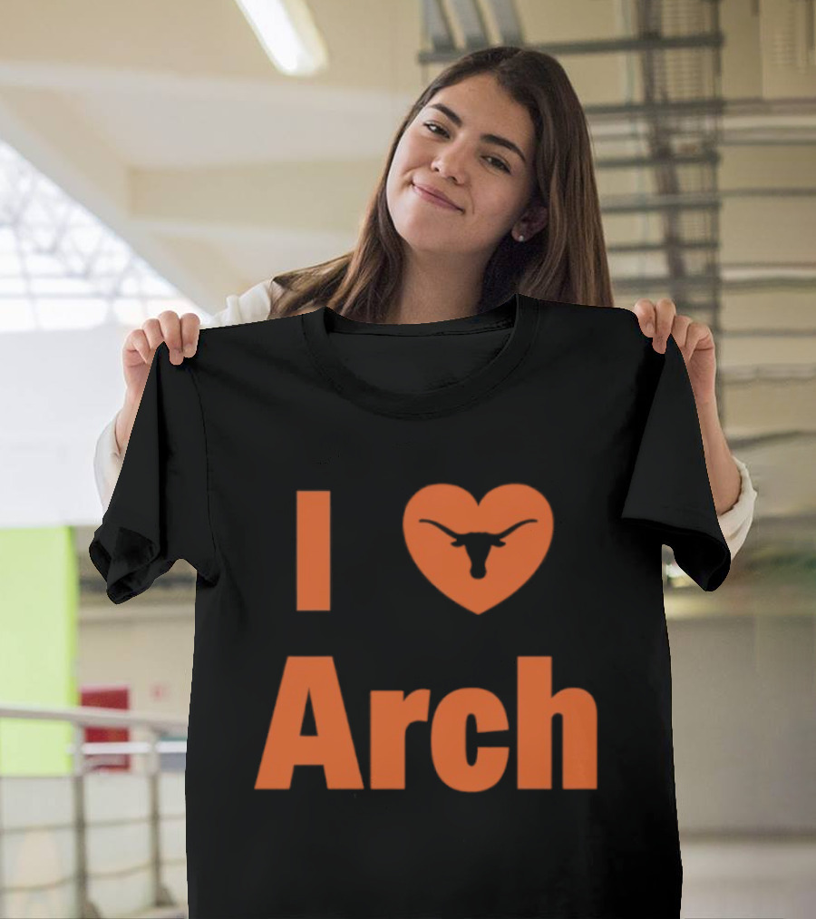 I Heart Arch Longhorns Football Fan T-Shirt