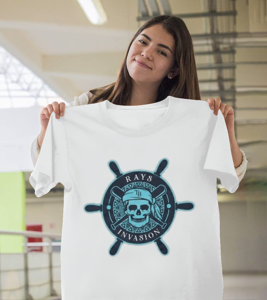 Rays Invasion TB Skull And Crossbats Helm 2026 Giveaway T-Shirt