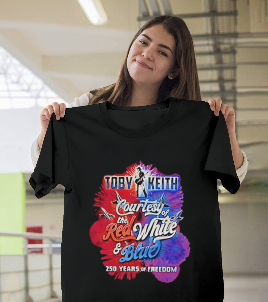 Toby Keith Courtesy Of The Red White And Blue 250 Years Of Freedom Jets T-Shirt