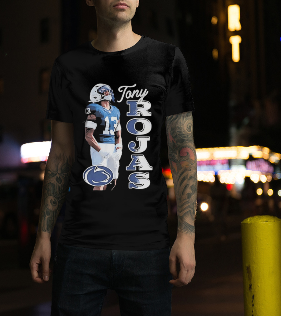 Tony Rojas Nittany Lions Football 13 2026 Big Ten Media Days T-Shirt