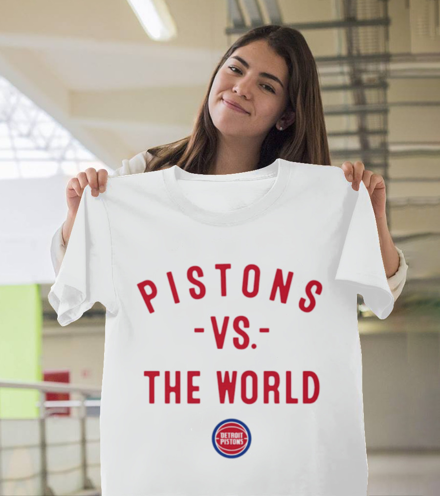 Detroit Pistons Vs The World NBA 2026 Nowbes T-Shirt