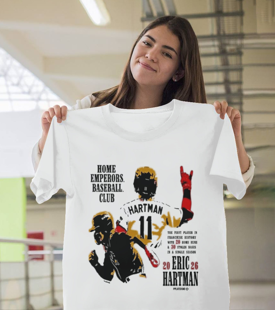 Eric Hartman Rome Emperors Baseball Club 2030 Season T-Shirt