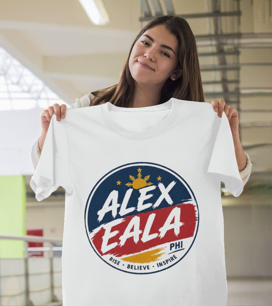 Alex Eala Rise Believe Inspire Philippine Flag Sun Stars T-Shirt