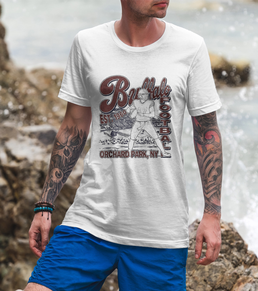Buffalo Football Est 1960 Josh Allen Orchard Park NY T-Shirt