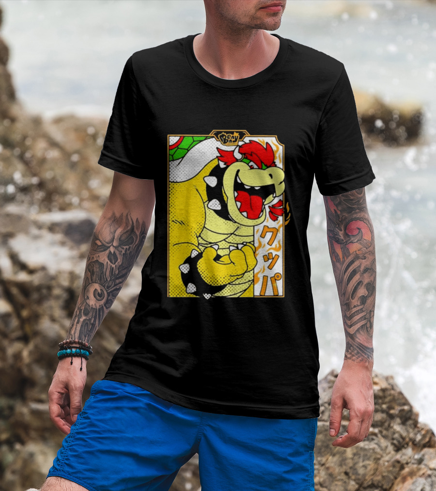 Bowser Japanese Pop Art Comic Style T-Shirt