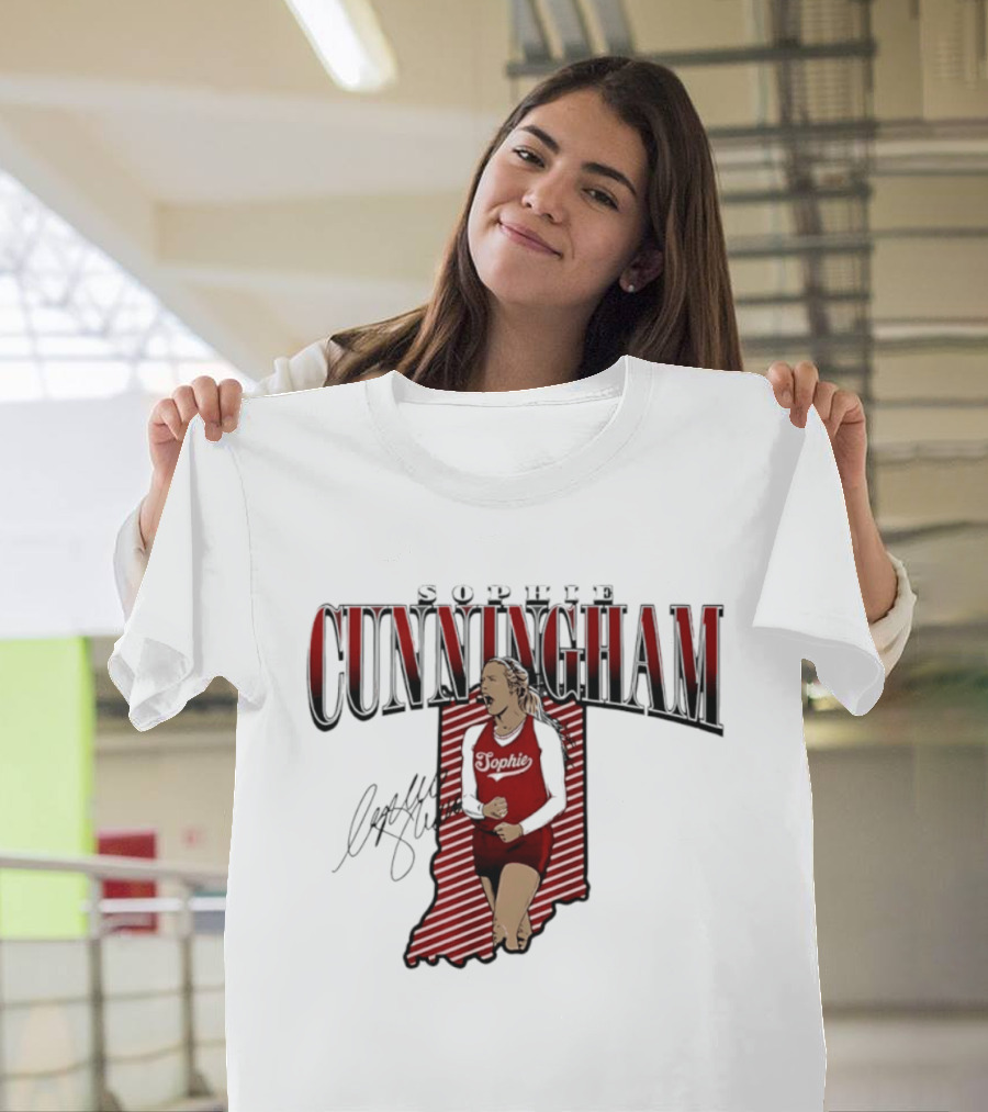 Sophie Cunningham Indiana State WNBA Fever Star Signature 2026 T-Shirt