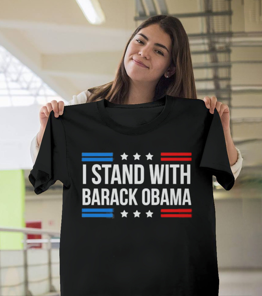 I Stand With Barack Obama Stars And Stripes T-Shirt