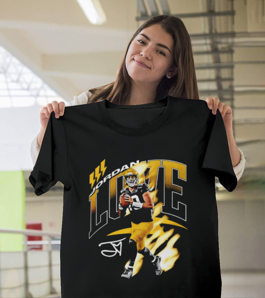 Jordan Love Green Bay Packers 10 Football Star Player Number 10 T-Shirt