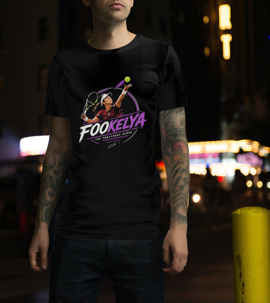 Fookelya The Poolproof Serve Tennis Player Action Serve T-Shirt