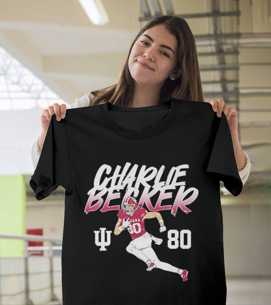 Charlie Becker Indiana Hoosiers 80 Pose With IU T-Shirt